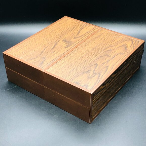 Vintage 80s DYNASTY Audio Cassette Computer Tape Dual Drawer Cabinet Storage - Picture 4 of 13